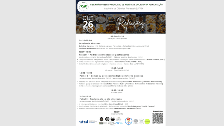 III Iberian American Seminar on the History and Culture of Food