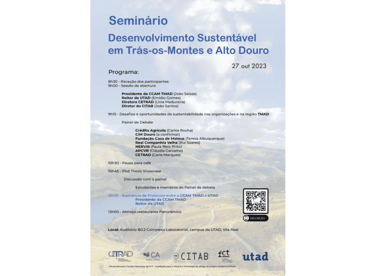 Seminar – Sustainable Development in Trás-os-Montes and Alto Douto